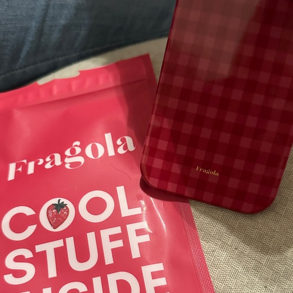 Fragola Red Plaid Phone Case - Picture 2 of 5